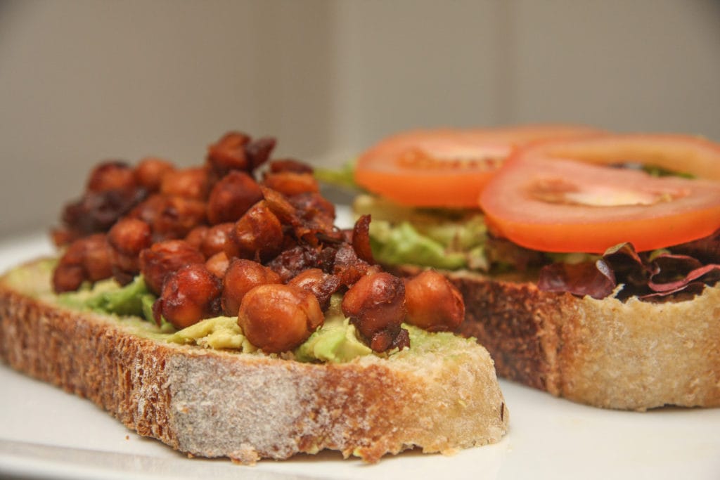 Open BLAT Sandwich to help your kids to eat beans