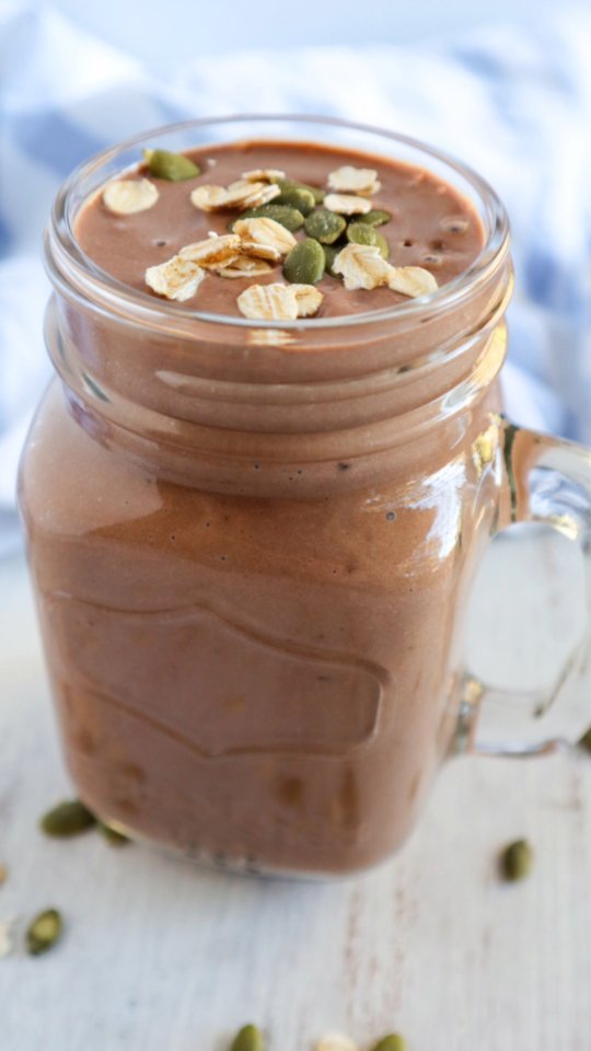Looking for a super iron boost?

This smoothie is absolutely packed full of high iron ingredients, and it's an absolutely perfect on the go breakfast for busy mums. 

Just blend together

1 cup Soy Milk
1/2 cup Oats
2 Tbs Pumpkin Seeds
1 TBS Cocoa Powder
4 Pitted Dates
1 Banana
1 handful Baby Spinach
Ice

Make sure you follow me for more super nutrient vegan recipes. 

#veganiron #vegansmoothie #vegan #veganparentsofig #withextraveg #vegannutritionist #veganmum #veganmom #beginnervegan #veganenergy #vegankidsofig #vegankidsnutrition #vegankids #healthyvegankids #plantbasediron #plantbasedkids #plantbasedsmoothie #vegannutrtitioncoach #vegancoach #veganbreakfast #veganonthego