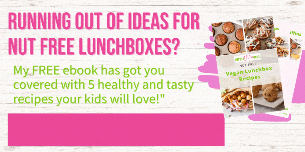 Running out of ideas for nut free lunchboxes? 
My free ebook has you covered with 5 healthy and tasty recipes that your kids will love. Get your free copy now. 