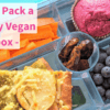 Vegan Lunchbox with Zucchini Potato Pizza, Beetroot Muffins, Veggies and Fruit