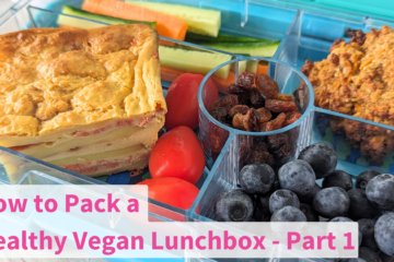 A Vegan Lunchbox with How to Pack a Vegan Lunchbox Part 1 Text